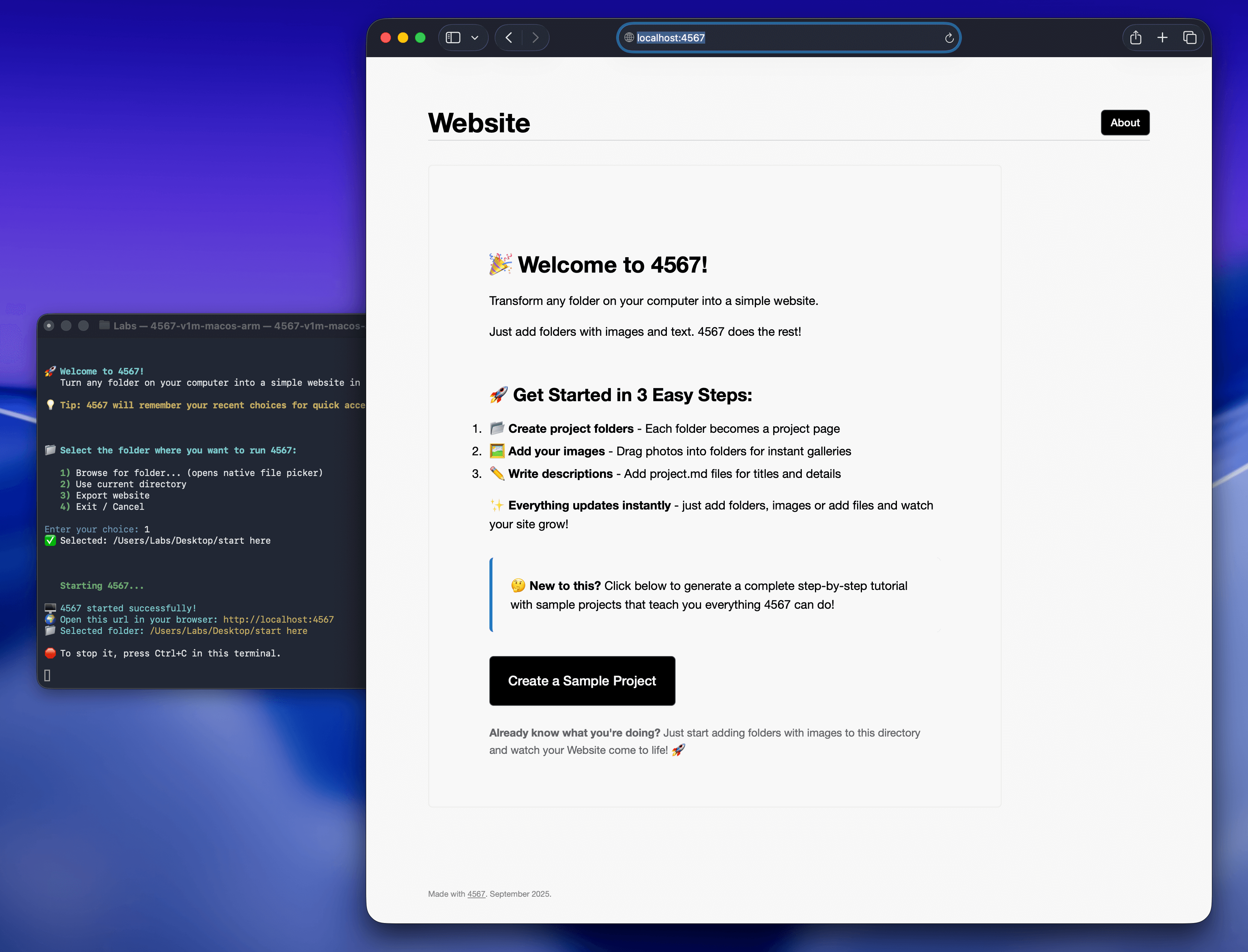 4567 macOS application